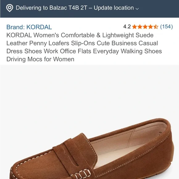 Kordal Espresso Brown Suede Women's Penny Loafers Driver Shoes - Picture 5 of 9